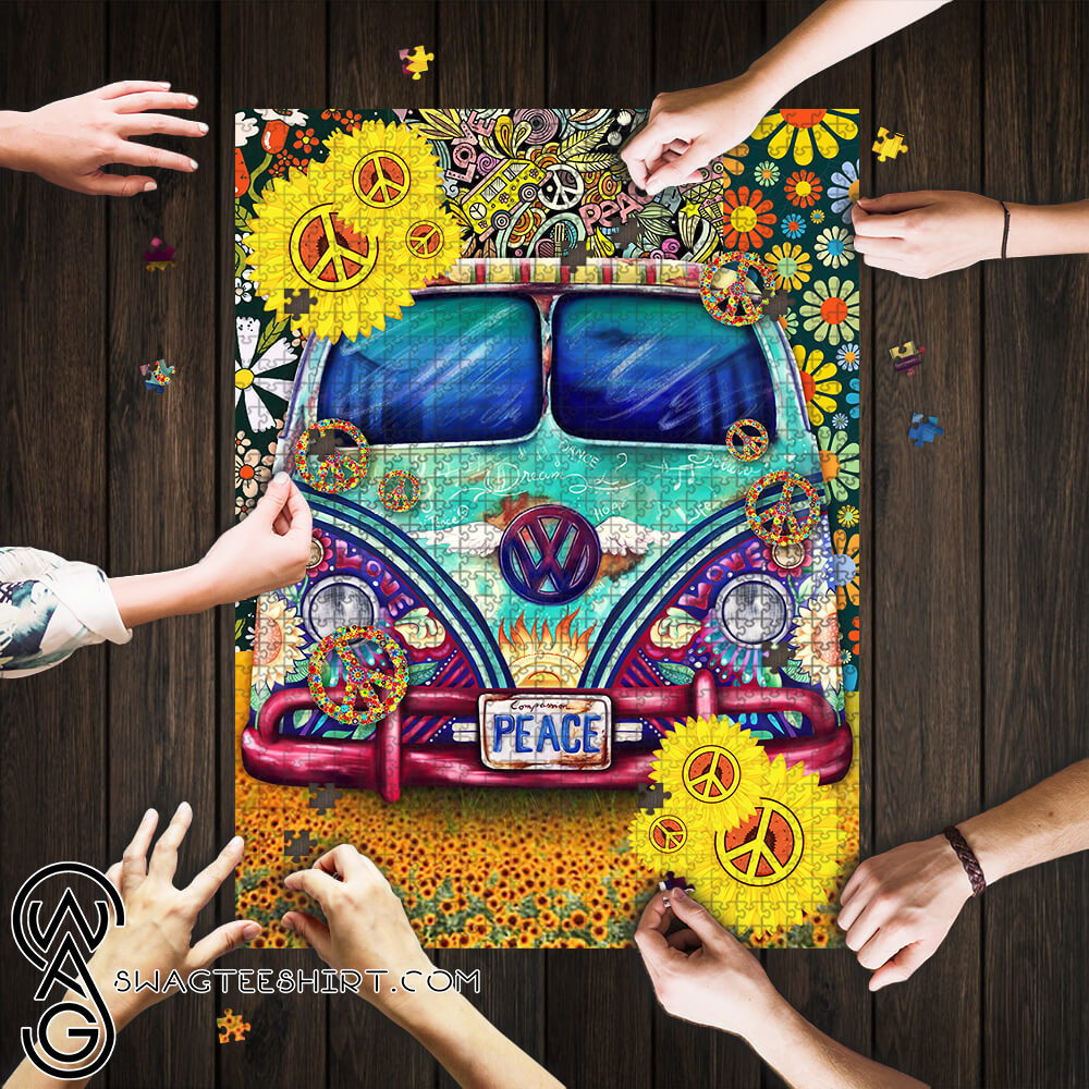 Hippie peace symbol vans jigsaw puzzle – maria