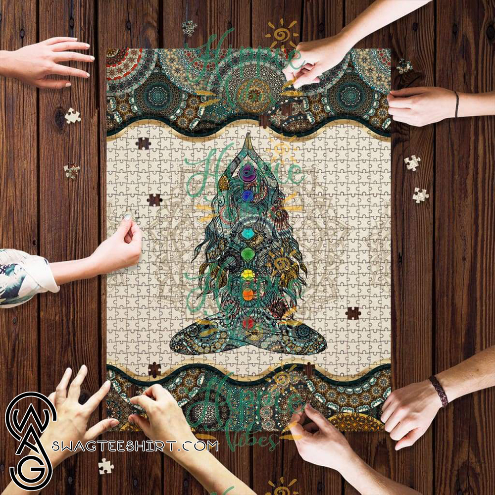 Hippie yoga chakra mandala jigsaw puzzle – maria