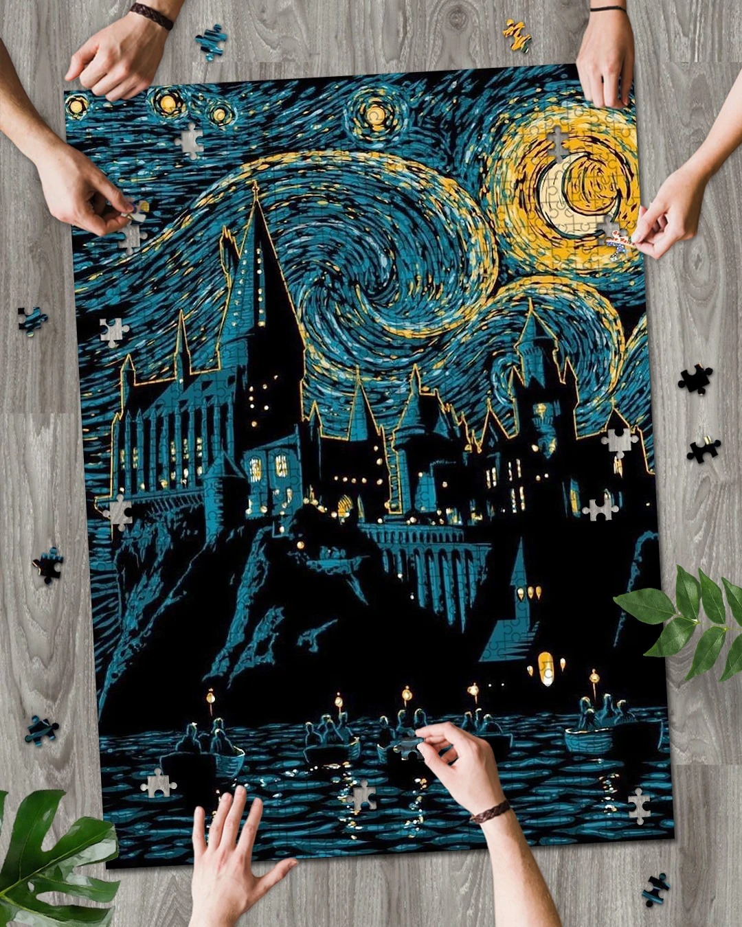 Hogwarts Starry Night jigsaw puzzles