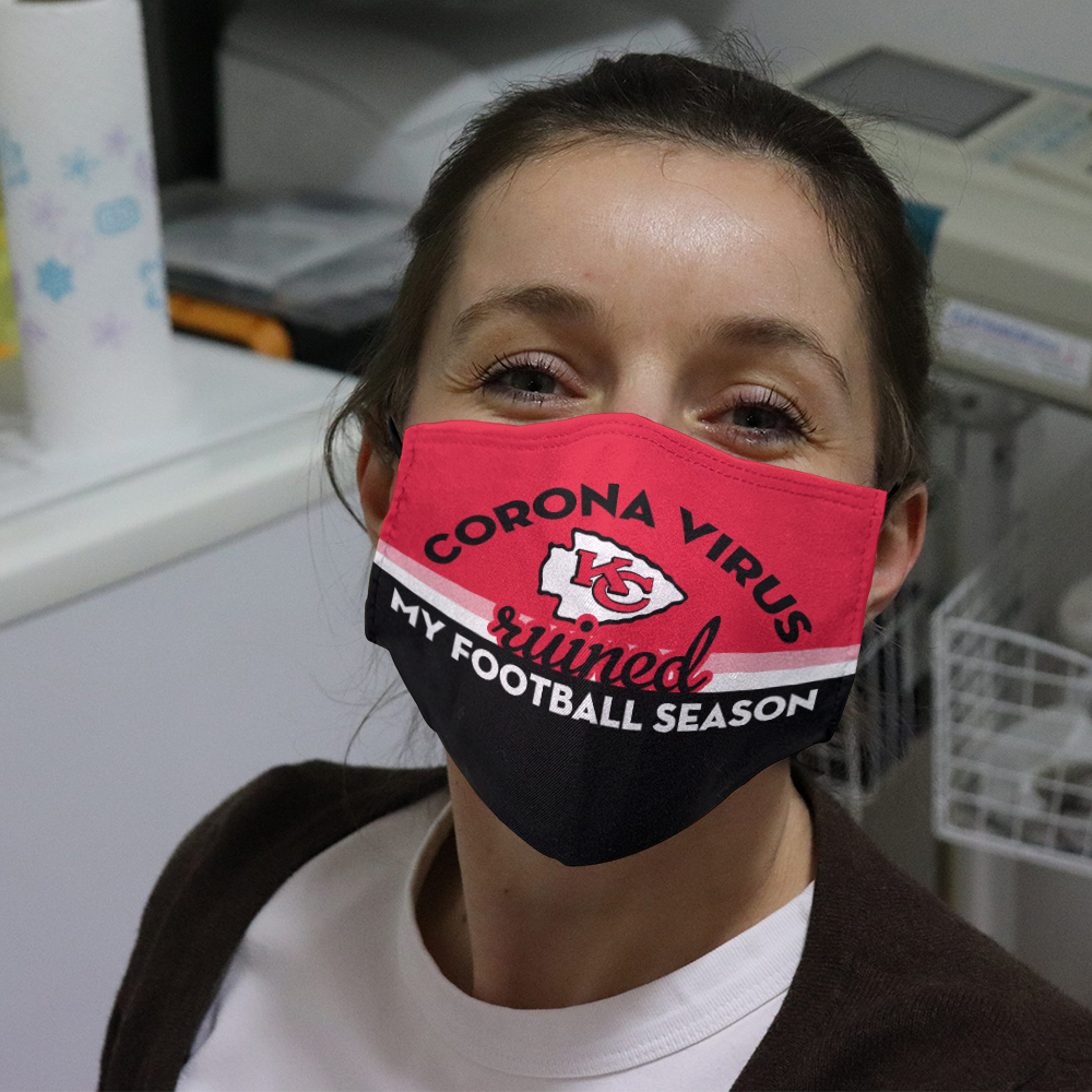 Kansas City Chiefs Corona Virus Ruined My Football Season face mask1