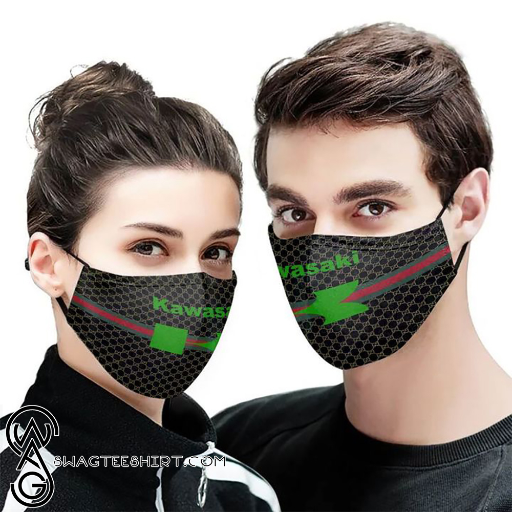 Kawasaki motor symbol anti-dust cotton face mask