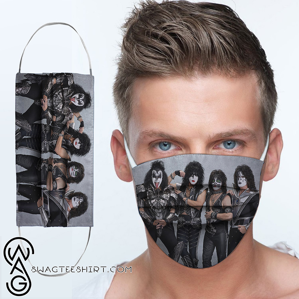 Kiss rock band full printing face mask – maria