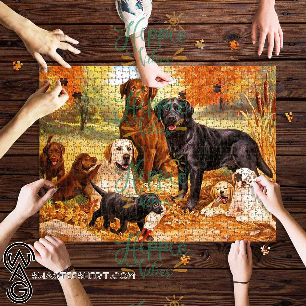 Labrador retriever family jigsaw puzzle – maria