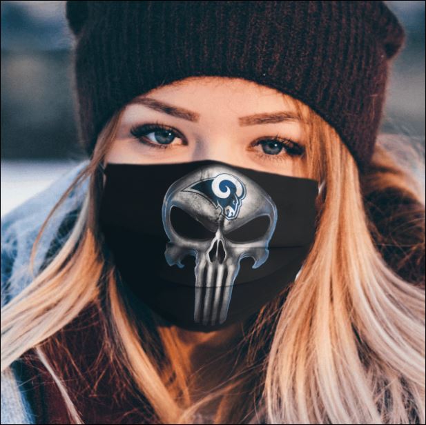 Los Angeles Rams The Punisher face mask