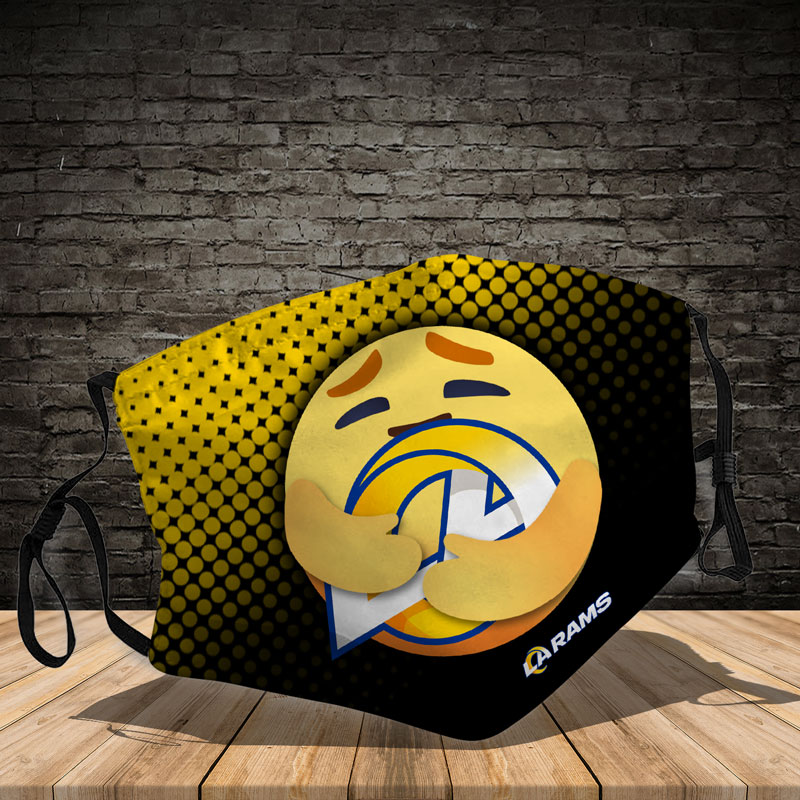 Los Angeles Rams care emoji face mask – Teasearch3d 130520