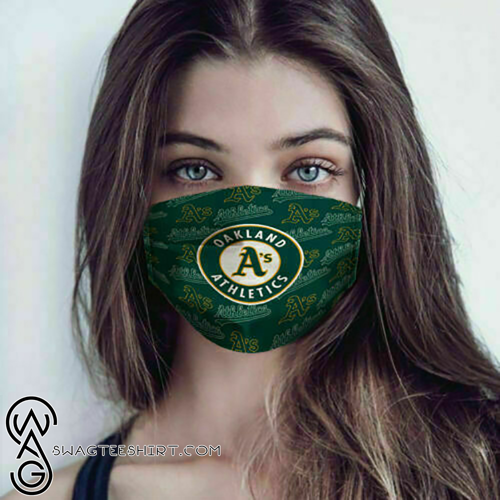 Major league baseball oakland athletics cotton face mask