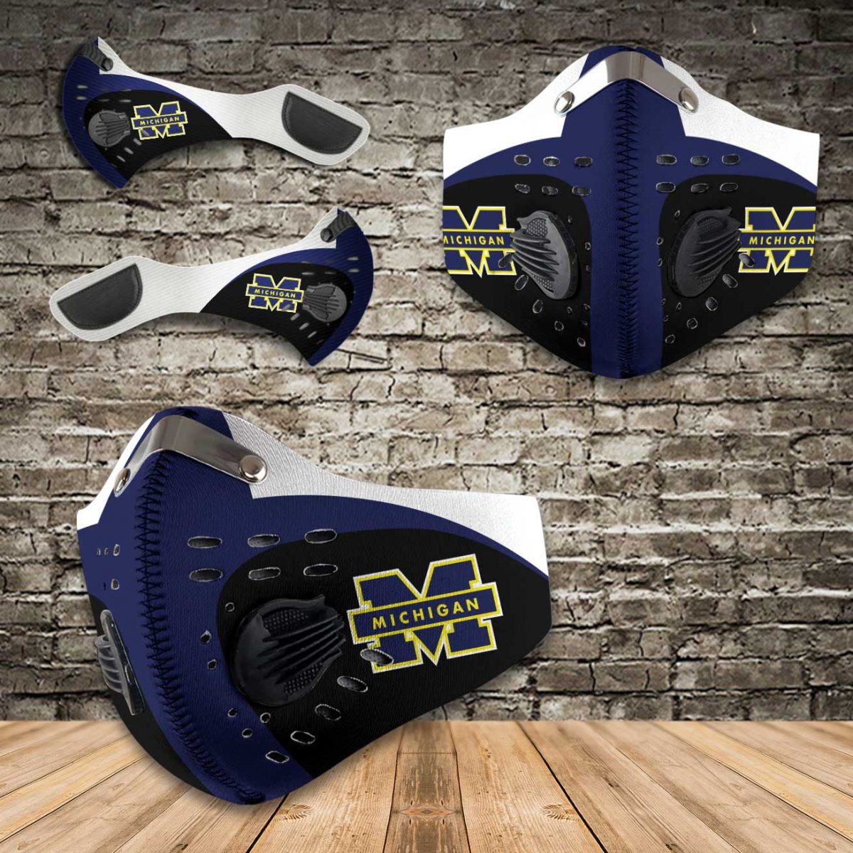 Michigan wolverines filter face mask