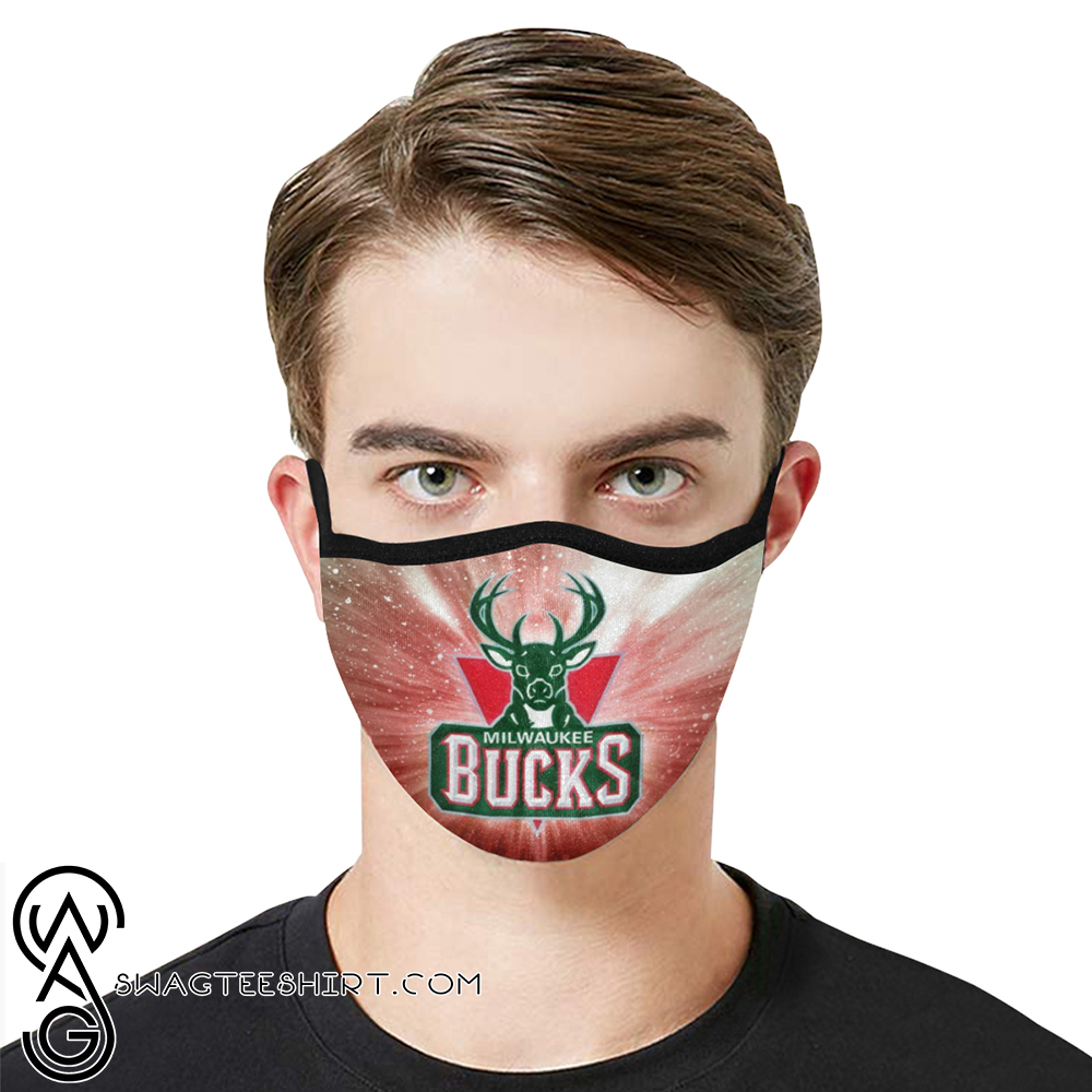 National basketball association milwaukee bucks cotton face mask