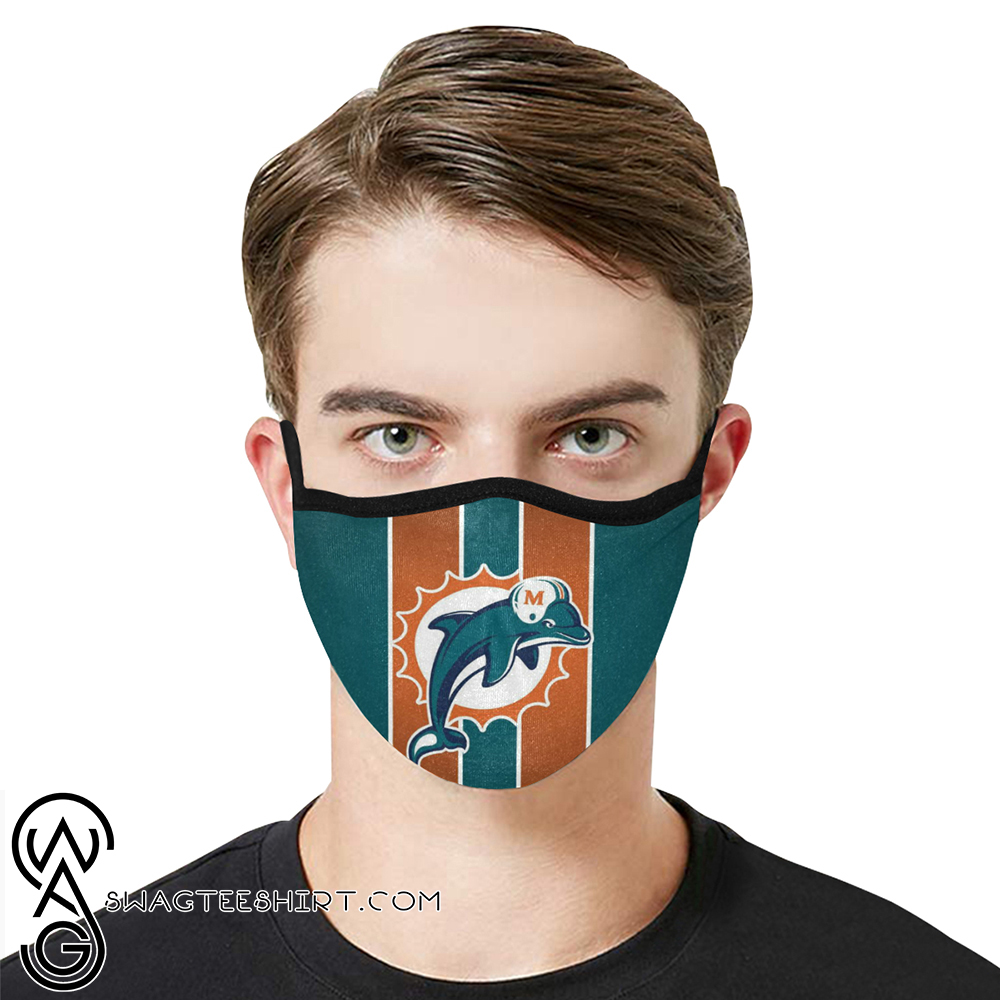 National football league miami dolphins team cotton face mask