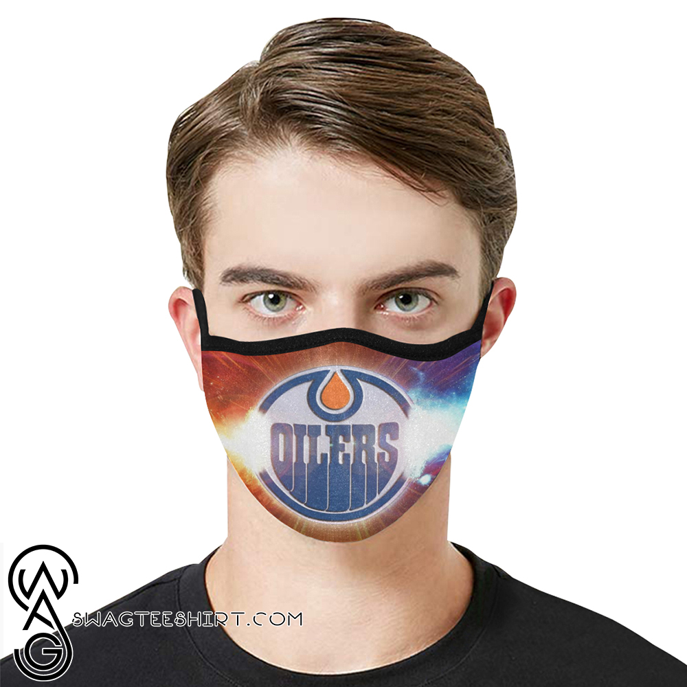 National hockey league edmonton oilers full printing face mask – maria
