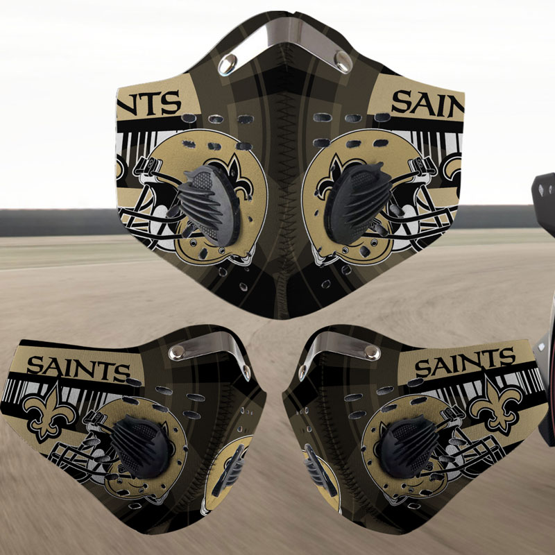 New Orleans Saints filter face mask