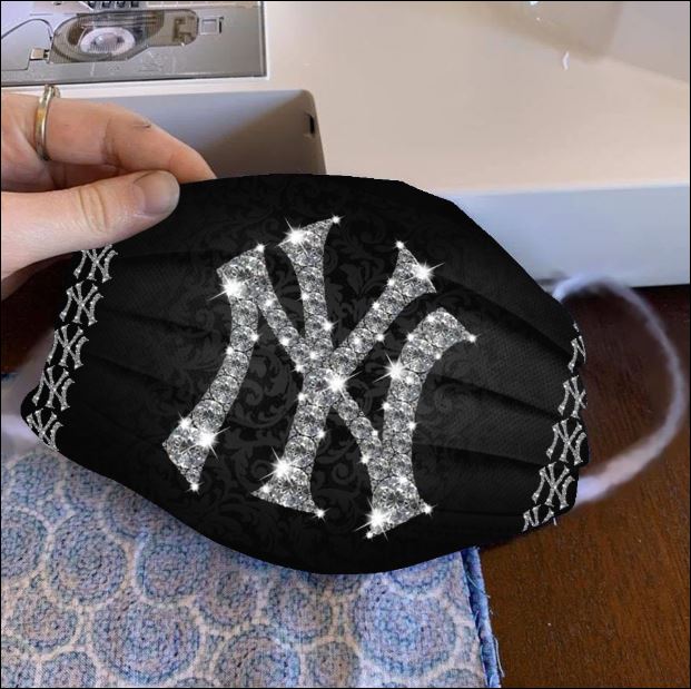 New York Yankees glitter diamond face mask
