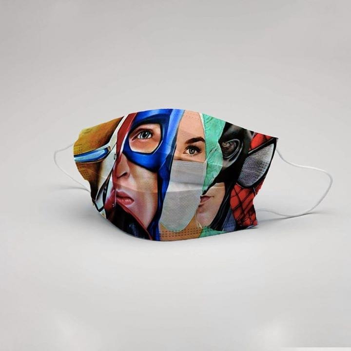 Nurse and Marvel Superheroes 3D cloth face mask – TAGOTEE