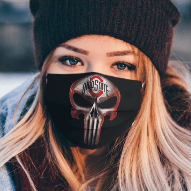 Ohio State Buckeyes The Punisher face mask