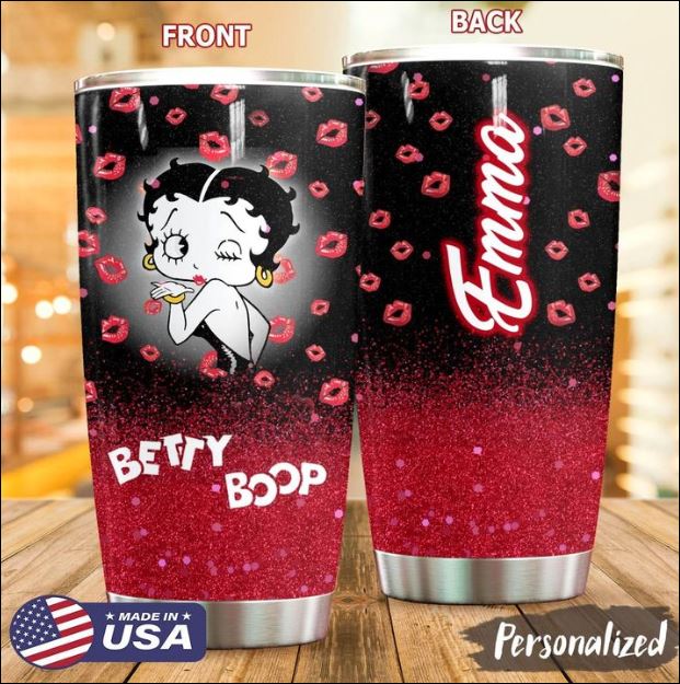 Personalized Betty Boop tumbler
