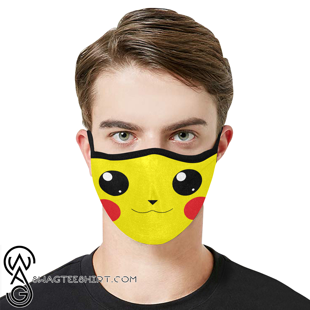 Pikachu face anti-dust cotton face mask
