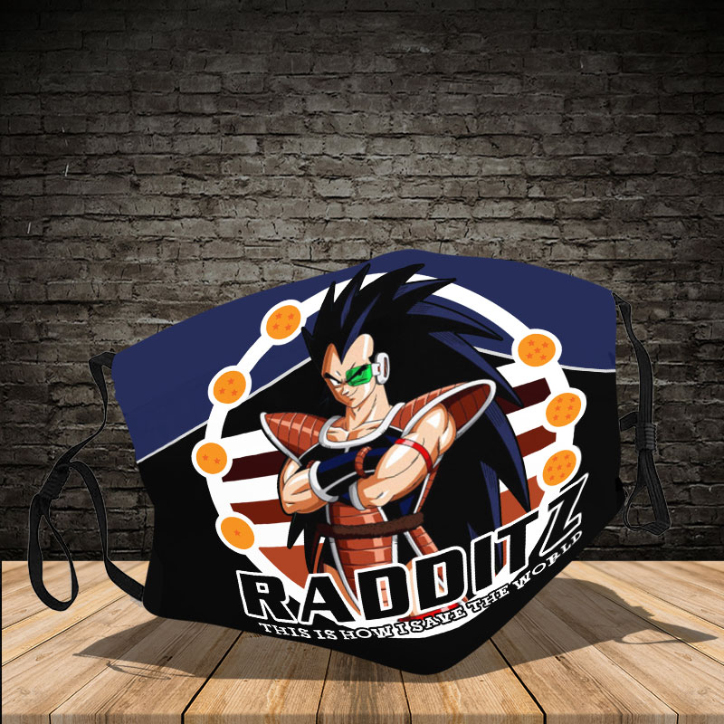 Radditz Dragon Ball Z This is How I save the world cloth face mask – LIMITED EDITION