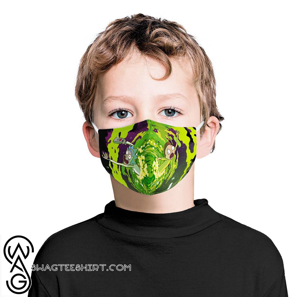 Rick and morty tv show anti-dust cotton face mask