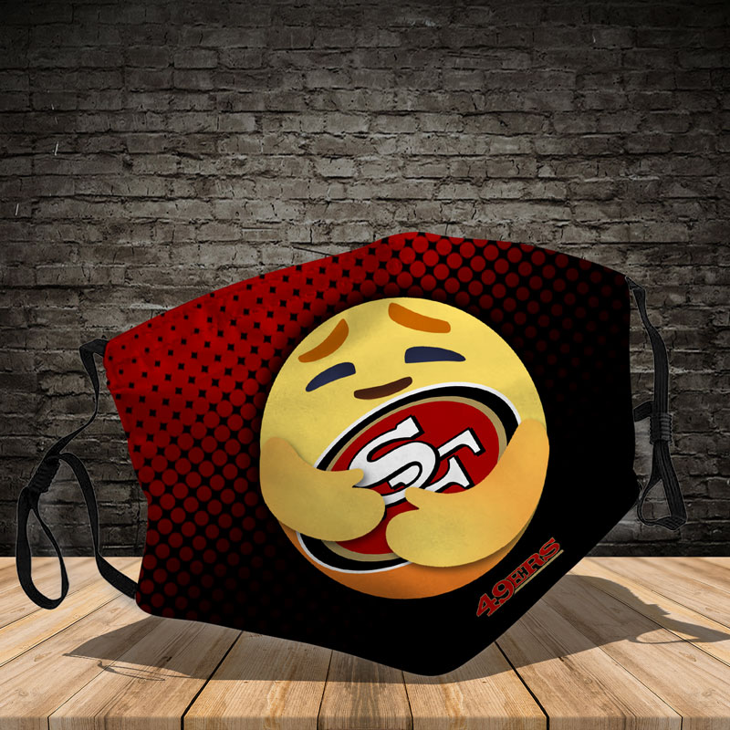 San francisco 49ers care emoji face mask