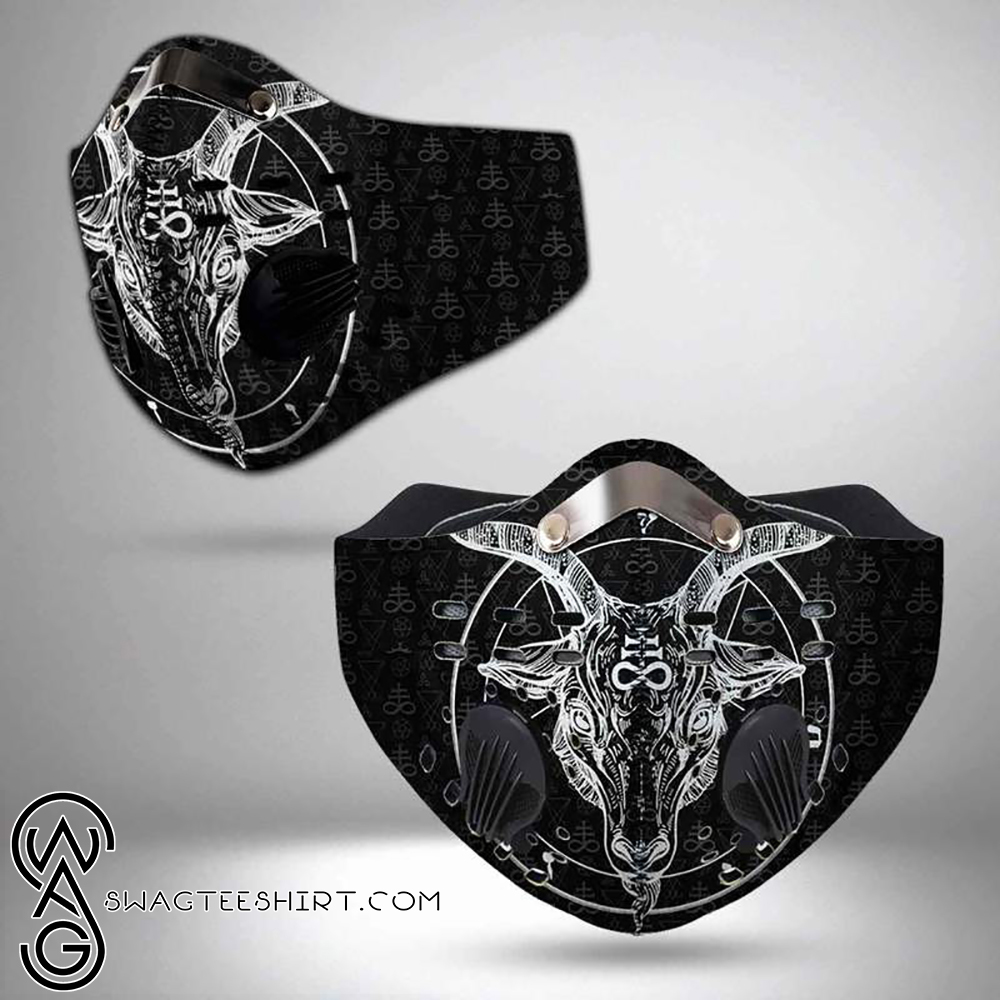 Satanic symbols filter carbon face mask – maria
