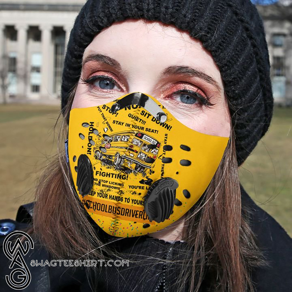 School bus driver filter activated carbon face mask