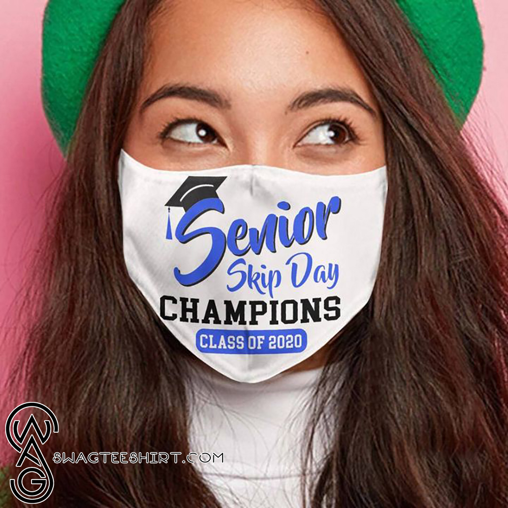 Senior skip day champions class of 2020 cotton face mask