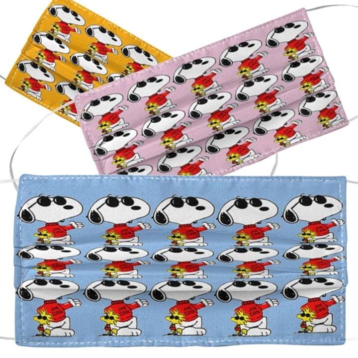 Snoopy and Woodstock pattern cloth face mask