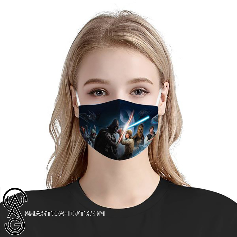 Star wars darth vader and luke skywalker cotton face mask