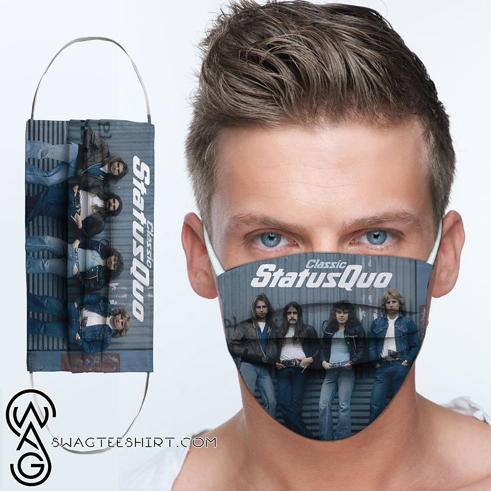 Status quo rock band anti-dust cotton face mask