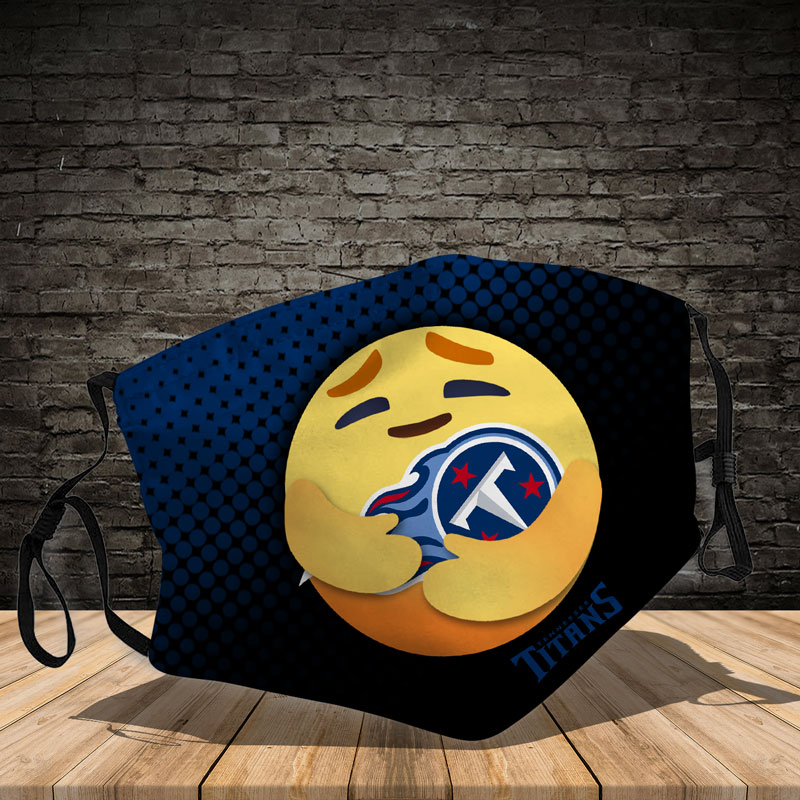 Tennessee Titans care emoji face mask