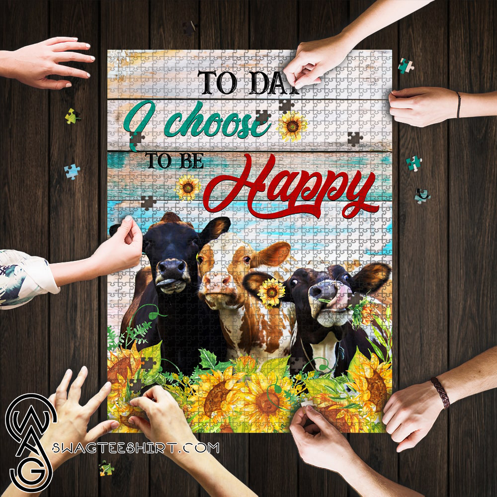 Today i choose to be happy cow jigsaw puzzle – maria