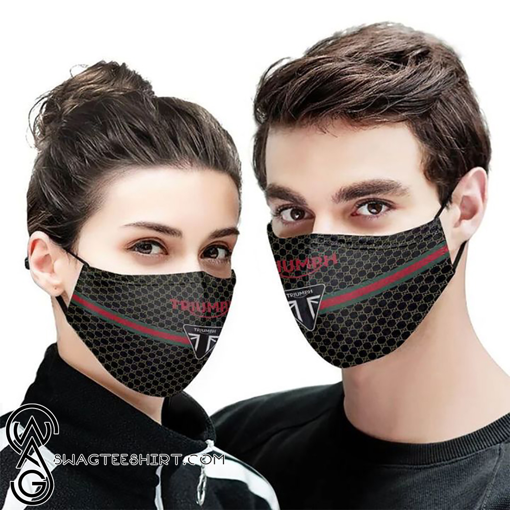 Triumph motorcycles symbol anti-dust cotton face mask