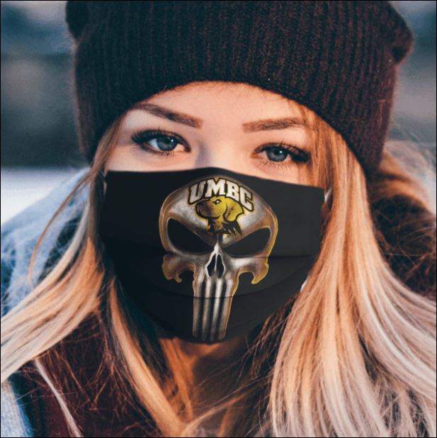 UMBC Retrievers The Punisher face mask