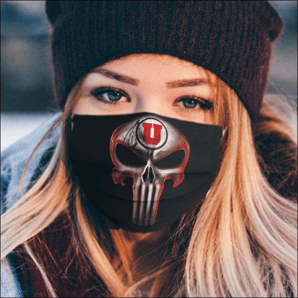 Utah Utes The Punisher face mask