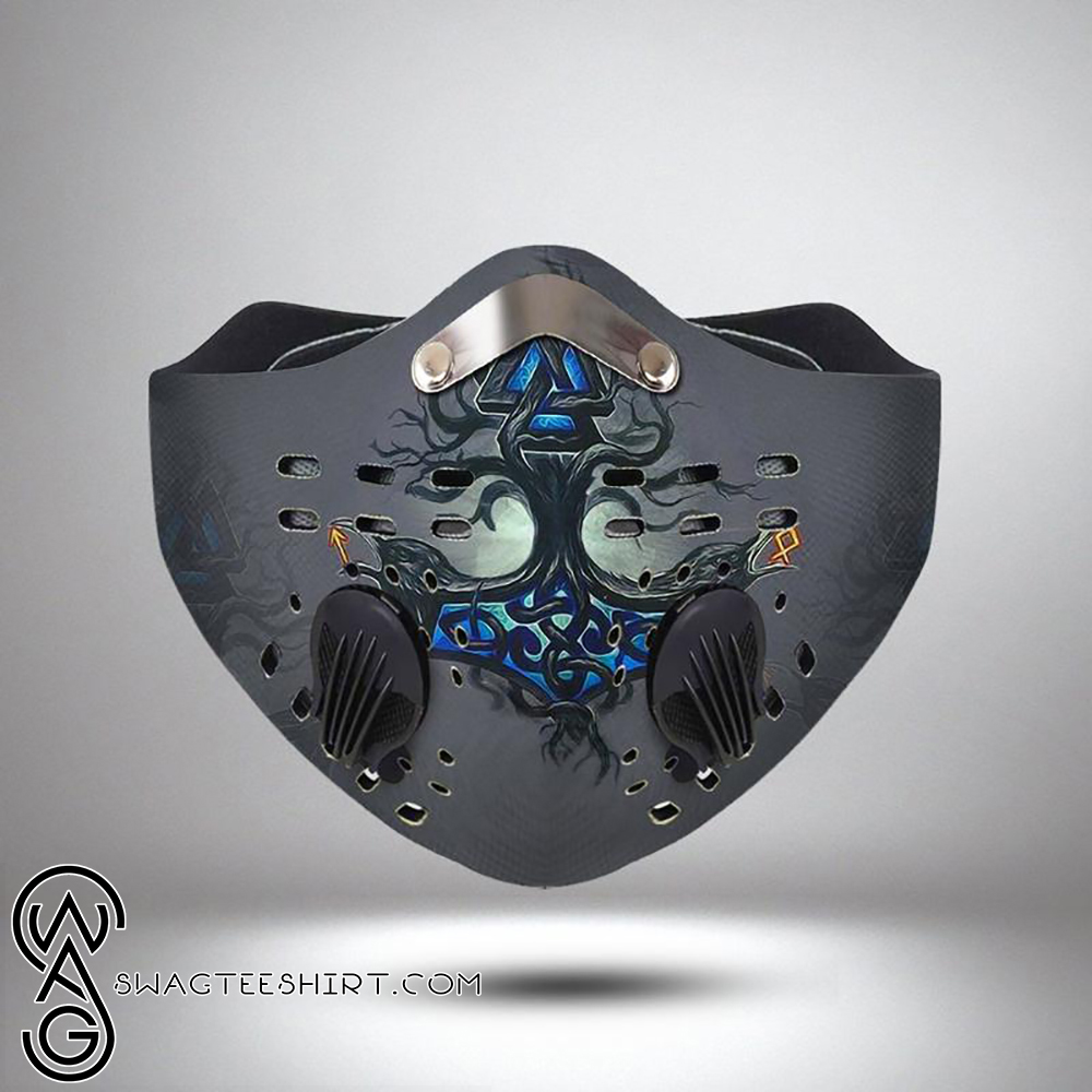 Viking symbols filter carbon face mask – maria