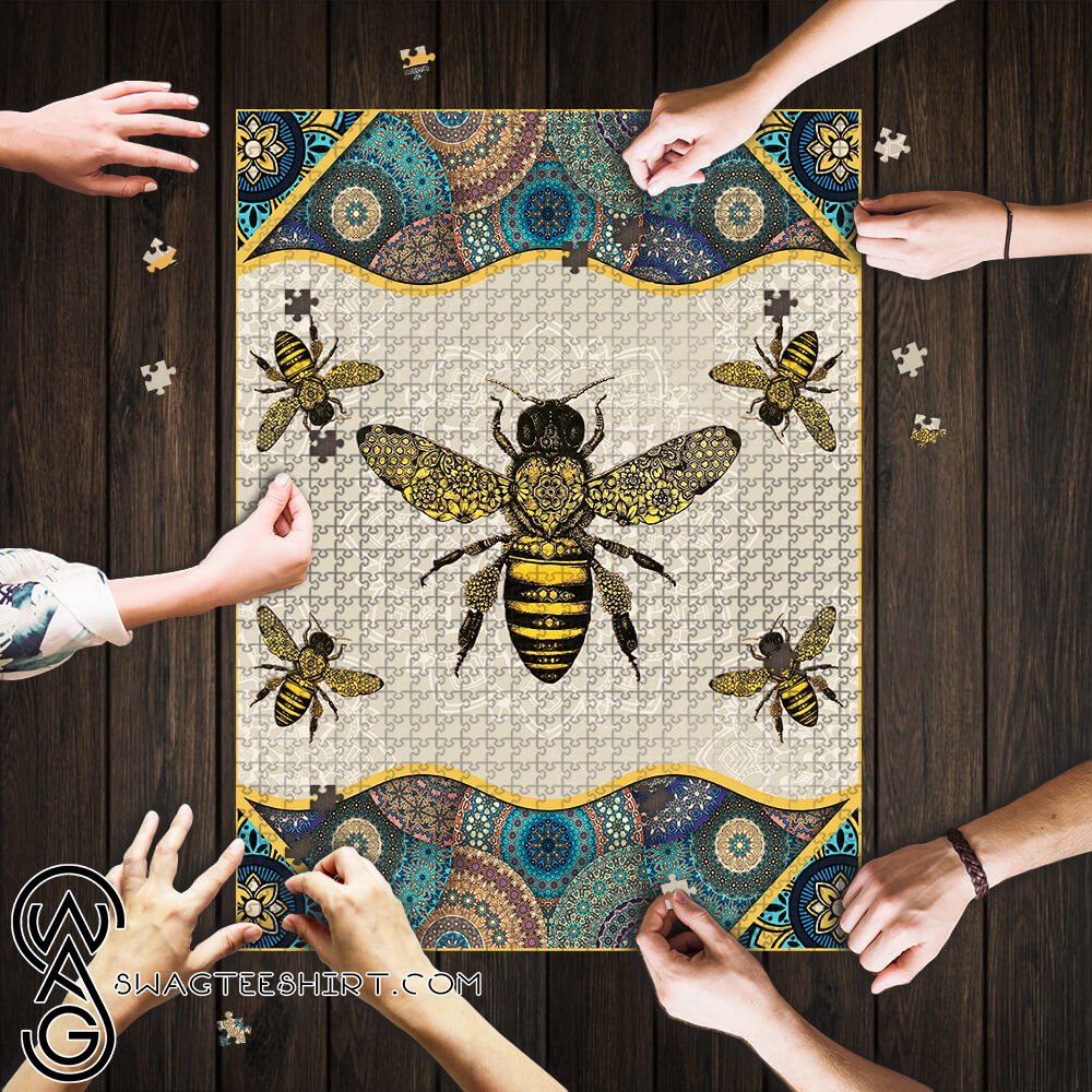 Vintage bee jigsaw puzzle – maria