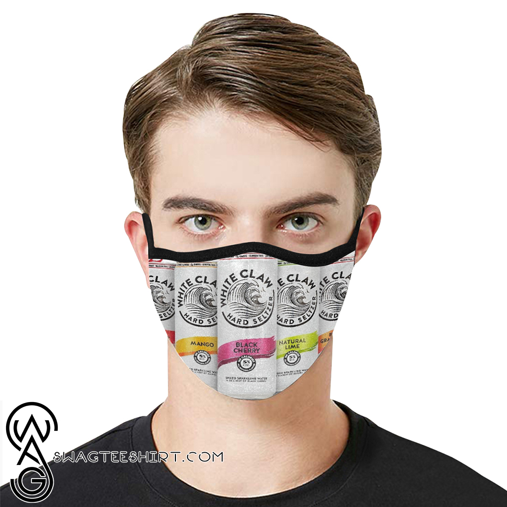 White claw hard seltzer anti-dust cotton face mask