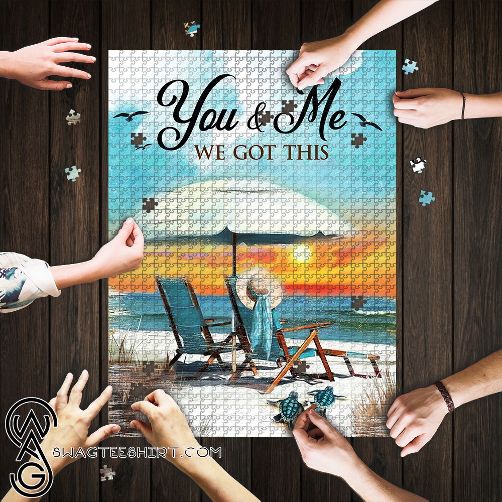 You and me we got this beach jigsaw puzzle