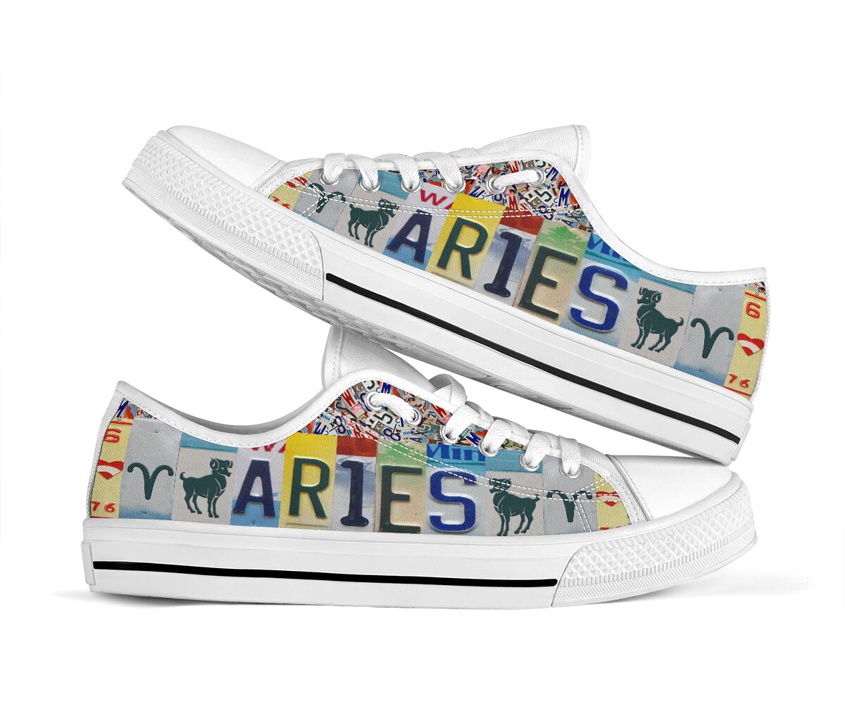 Aries license plates low top shoes - pic 1