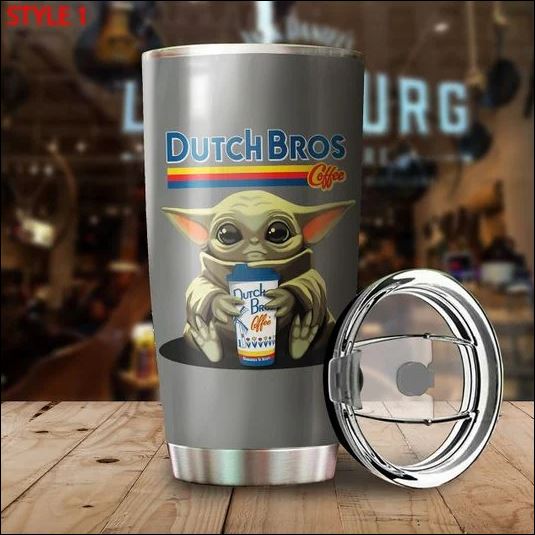 Baby Yoda hug Dutch Bros coffee tumbler – dnstyles