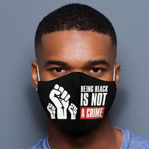 Being Black Is Not A Crime face mask