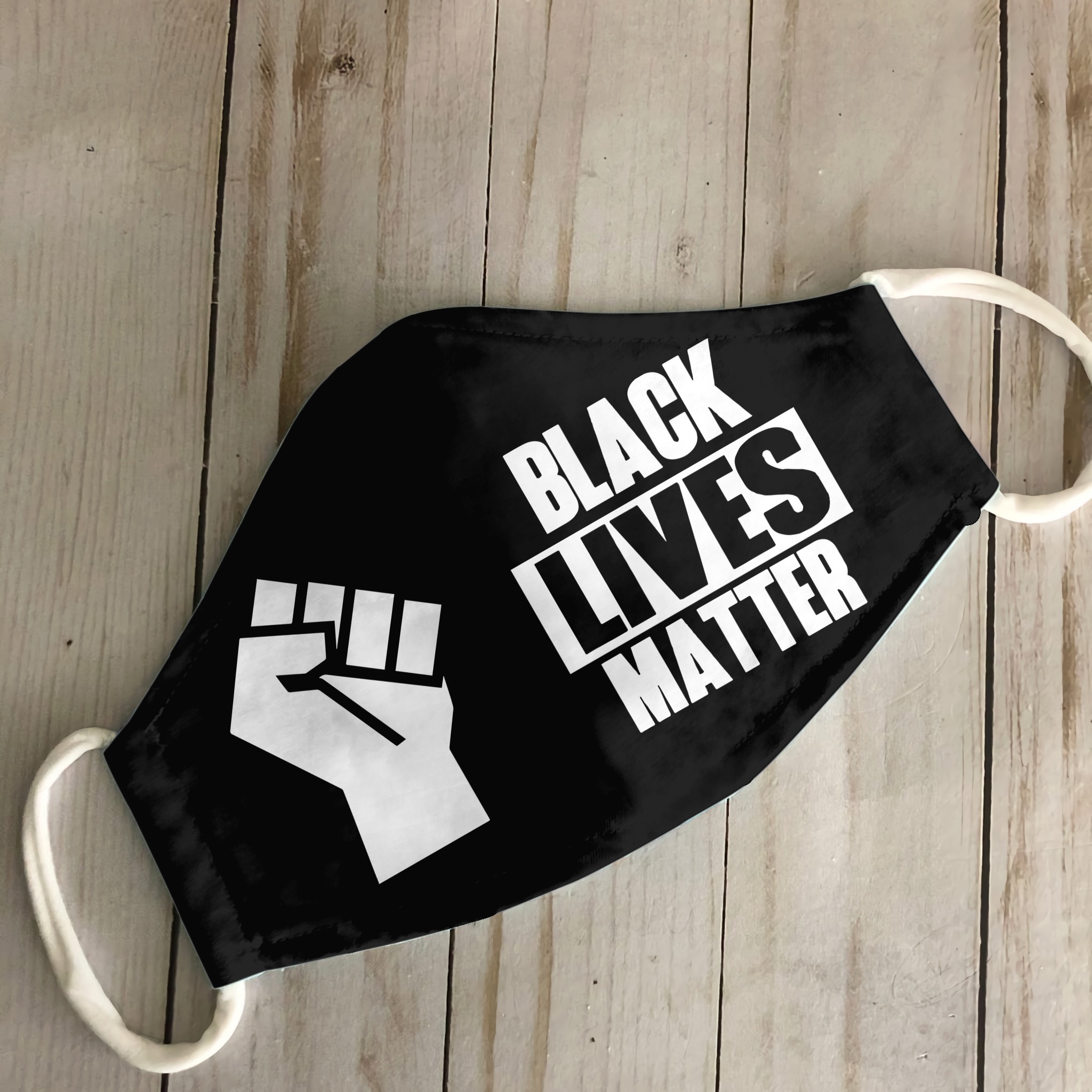 Black lives matter 3d face mask - detail