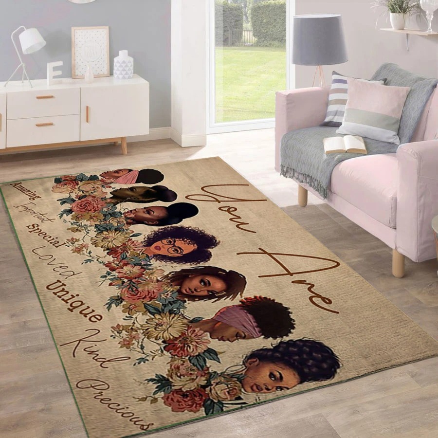Black women you are unique rug – LIMITED EDITION