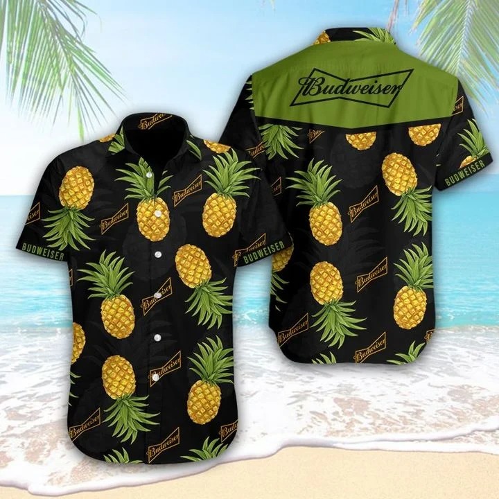 Budweiser Pineapple Tropical Hawaiian Shirt