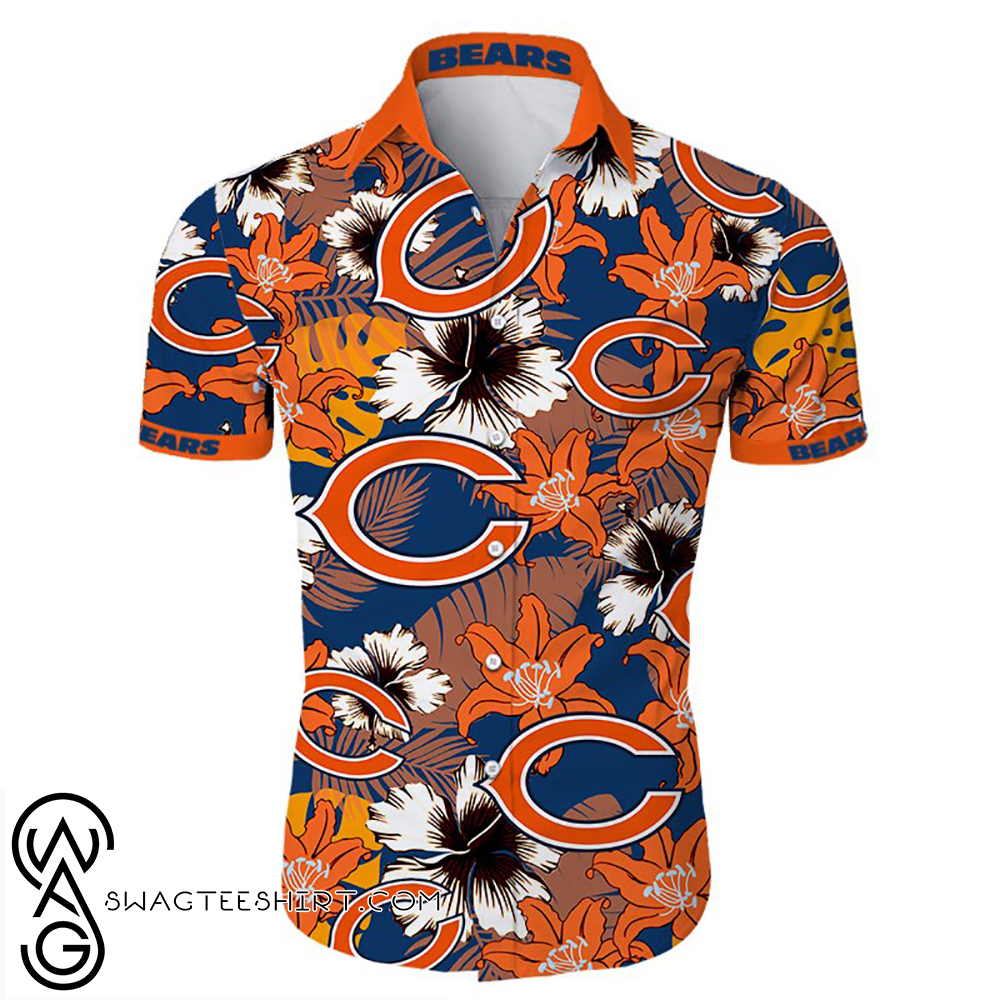 Chicago bears tropical flower hawaiian shirt – Maria