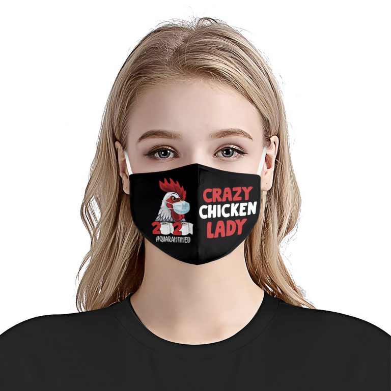 Crazy Chicken Lady 2020 Quarantined mask 1