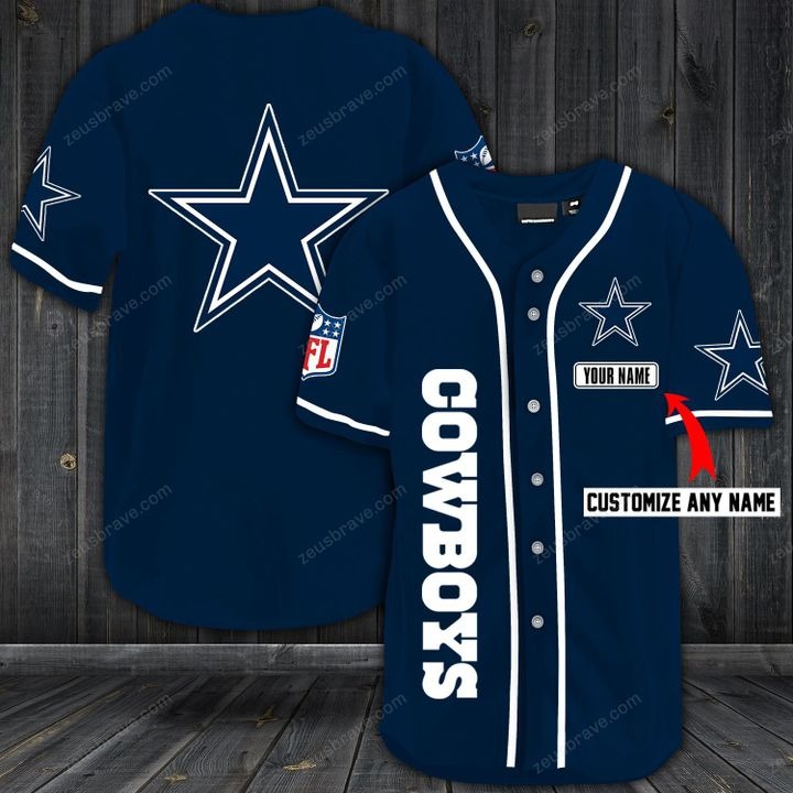 Customize name dallas cowboys baseball shirt – Hothot 050620