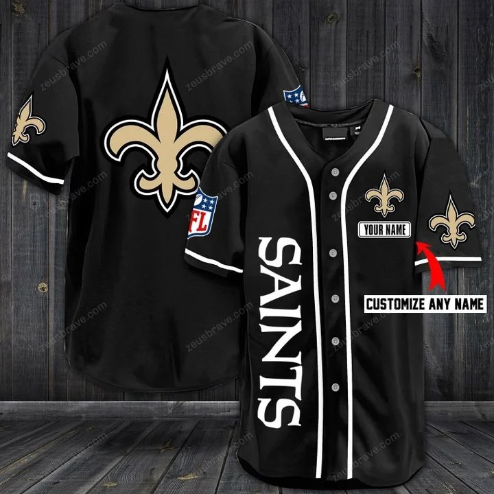Customize name new orleans saints baseball jersey shirt – Hothot 050620