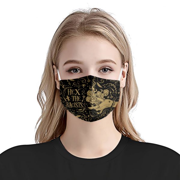 Hex the racists face mask