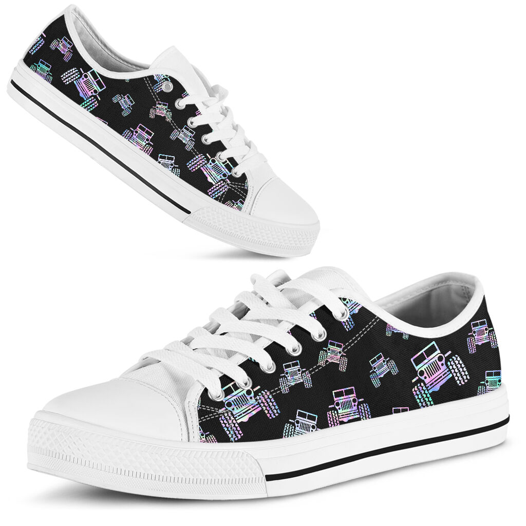 Jeep pattern low top shoes